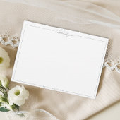 水平（白黒）フラットサンキューカード サンキューカード