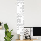 水平、磁器、貝殻の台座の看板 ポスター (ホームオフィス)