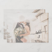 水平✨美しい色あせたカップル結婚の写真 (正面/裏面)