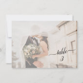 水平✨美しい色あせたカップル結婚の写真 (裏面)