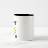 水底がぼんやりしている人はいない ツートーンマグカップ (中央)