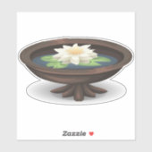 水庭の蓮の花 シール (シート)