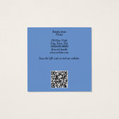 水彩あじさい名刺 (裏面)