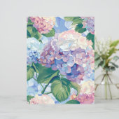 水彩あじさい花は組織を分離する (スタンド正面)