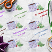 水彩あなたは私のマーシュマロに私のココア 薄葉紙