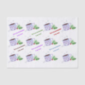 水彩あなたは私のマーシュマロに私のココア 薄葉紙 (正面)