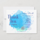 水彩ありがとうショッピング割引 (正面)