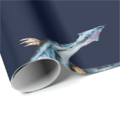 水彩いかりネイビーブルー ラッピングペーパー (ロールコーナー)