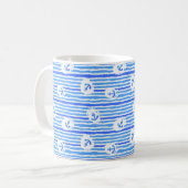 水彩いかりパターン1 コーヒーマグカップ (正面左)