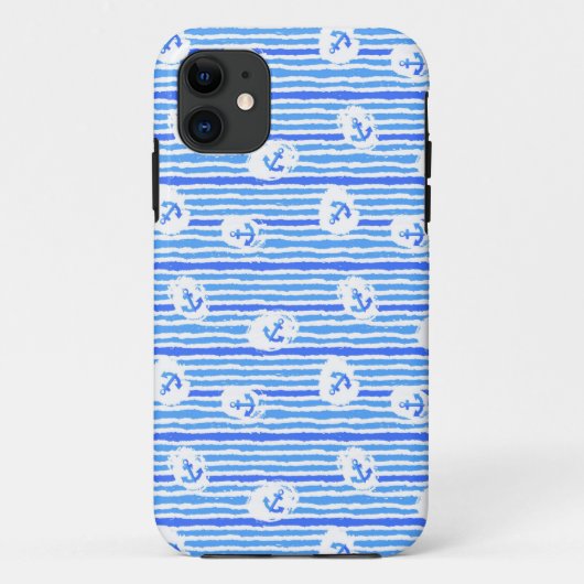 水彩いかりパターン1 Case-Mate iPhoneケース (裏面)