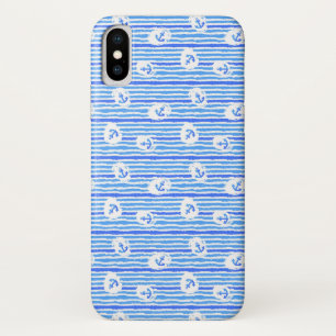 水彩いかりパターン1 iPhone X ケース
