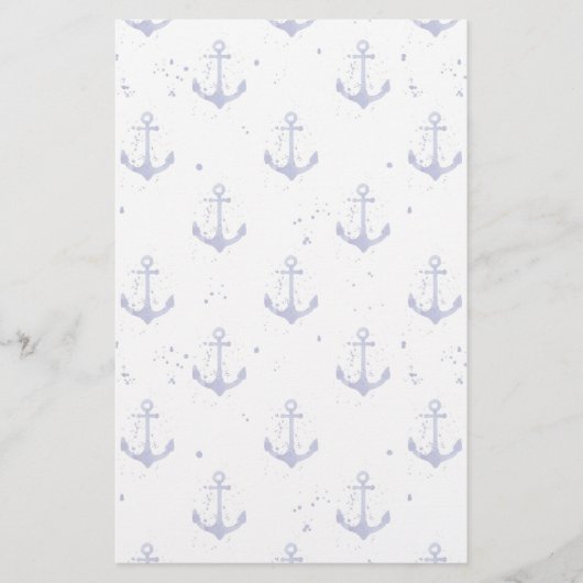 水彩いかりパターン2 便箋 (正面)