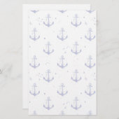 水彩いかりパターン2 便箋 (正面/裏面)