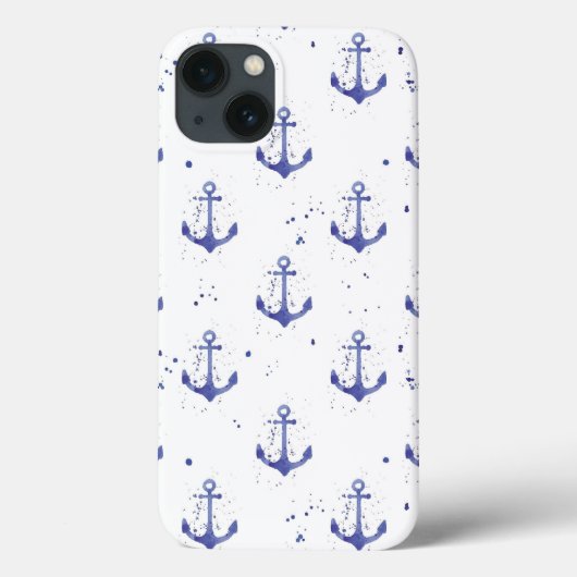 水彩いかりパターン2 Case-Mate iPhoneケース (裏面)
