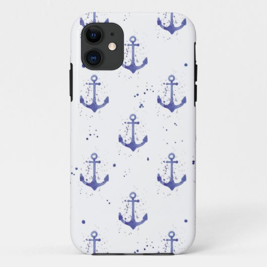 水彩いかりパターン2 Case-Mate iPhoneケース (裏面)