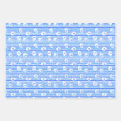 水彩いかりパターン ラッピングペーパーシート (正面3)