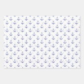 水彩いかりパターン ラッピングペーパーシート (正面2)