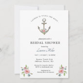 水彩いかりブライダルシャワー招待 案内状 (正面)