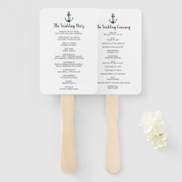 水彩いかりモダン航海の計画 ハンドファン