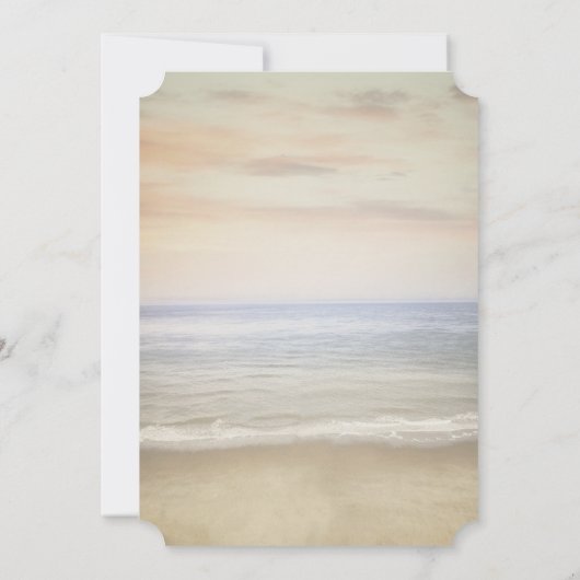 水彩いかり花航海のブライダルシャワー 招待状 (裏面)