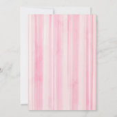 水彩いちごカップケーキ1stバースデーインビタット 招待状 (裏面)