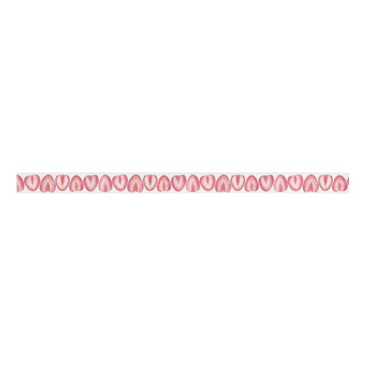 水彩いちごスライス夏 グログランリボン (正面)