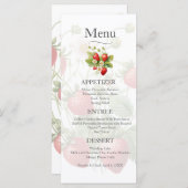 水彩いちご結婚のメニュー メニュー (正面/裏面)