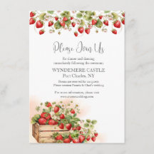 水彩いちご結婚の