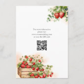 水彩いちご結婚の エンクロージャーカード (裏面)