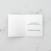 水彩うさぎと春の花のカスタムイースター カード (内部)