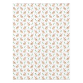 水彩うさぎと緑のイースターパターン テーブルクロス (正面)