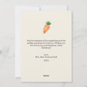 水彩うさぎの木 ペットラブ クリスマス フラット (裏面)