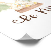 水彩うさぎの森の仲間たち 優しくしよう保育園 ポスター (角)