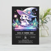 水彩おもしろいウィザード誕生日 招待状 (スタンド正面)