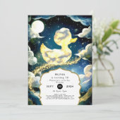 水彩おもしろいダクリング誕生日 招待状 (スタンド正面)