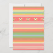 水彩おもしろいメキシカンフィエスタ2nd誕生日パーティー 招待状 (裏面)