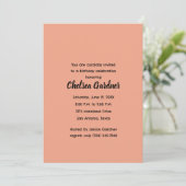 水彩おもしろい漫画誕生日シーン 招待状 (スタンド正面)