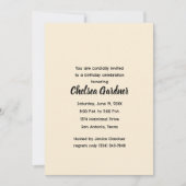 水彩おもしろい漫画誕生日シーン 招待状 (正面)