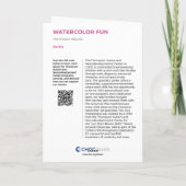 水彩おもしろい- KidsArt for CHOC カード (裏面)