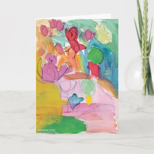 水彩おもしろい- KidsArt for CHOC カード (正面)