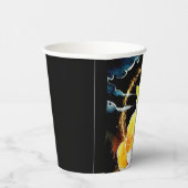 水彩お洒落キツネ誕生日 紙コップ (右)