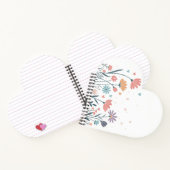 水彩お洒落フローラ手帳 ノートブック (内部)