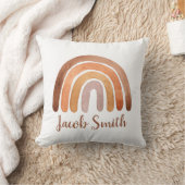水彩お洒落ボホレインボパーソナライズされたー  クッション (ブランケット)