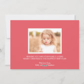 水彩お洒落リースクリスマスフォトカード シーズンカード (裏面)