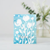 水彩お洒落花サンキューカード シーズンカード (スタンド正面)