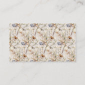 水彩お茶フローラおむつラッフルベビーシャワー エンクロージャーカード (裏面)