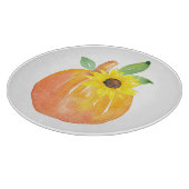 水彩かぼちゃとひまわり カッティングボード (角)