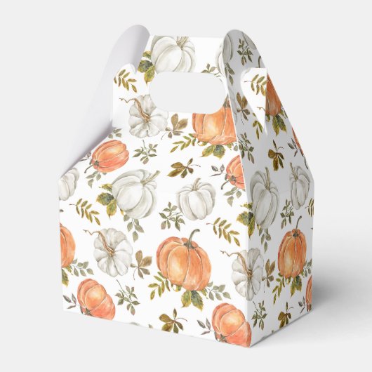 水彩かぼちゃと紅葉の紅葉 フェイバーボックス (裏面サイド)