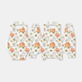 水彩かぼちゃと紅葉の紅葉 フェイバーボックス (折り畳みなし)