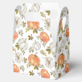 水彩かぼちゃと紅葉の紅葉 フェイバーボックス (オープン)